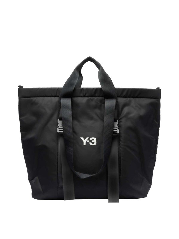 Y-3: shopper - Borsa logo