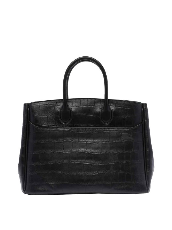The Best Shops BURBERRY: totes bags - Black Small Rocking Horse Tote Bag