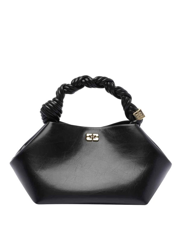 GANNI: トートバッグ - トートバッグ - 黒