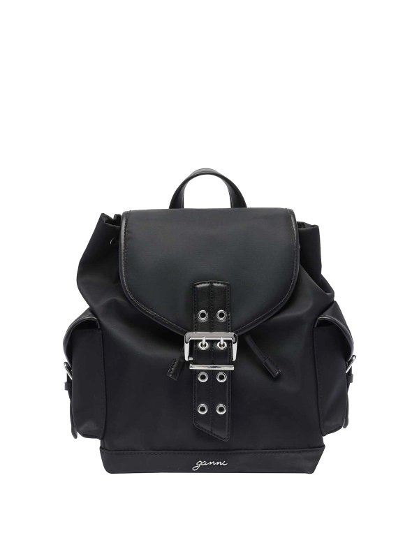 GANNI: バックパック - バックパック - 黒
