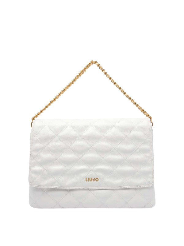 Liu Jo: borse a tracolla - Borsa a tracolla del logo bianco