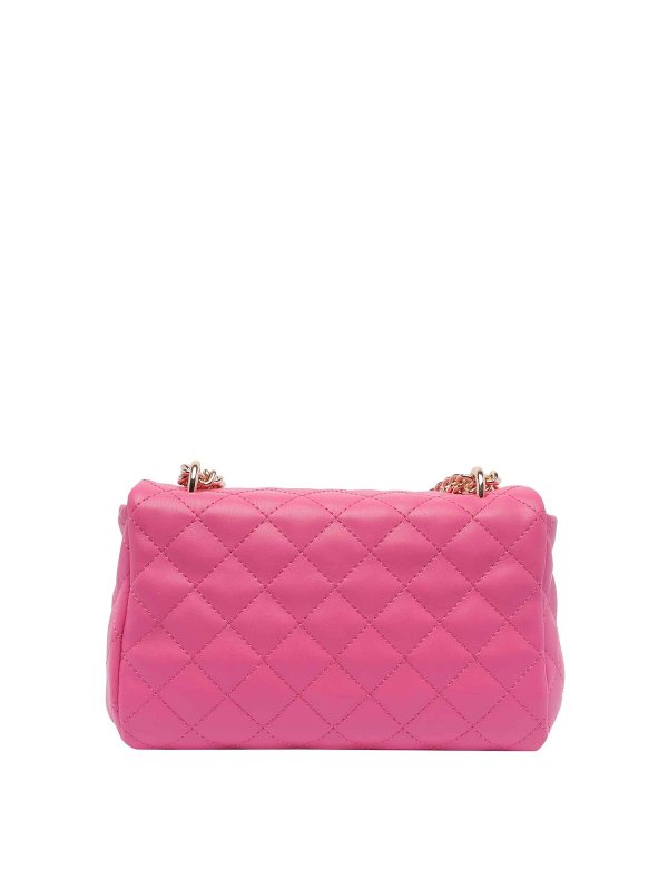 The Best Shops Liu Jo: cross body bags - Fuchsia Logo Crossbody Bag