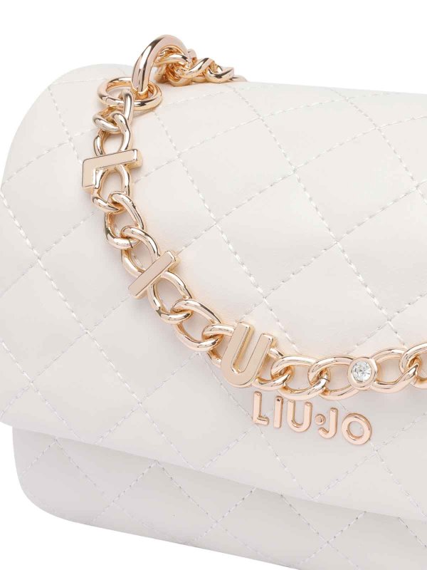 Cream Logo Crossbody Bag shop online: Liu Jo