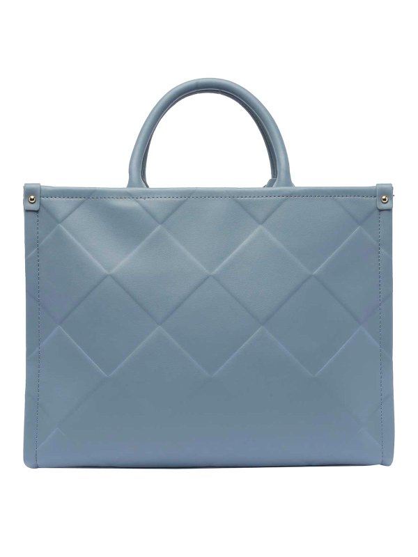 Liu Jo Logo Tote Bag - Blue - Women | AA5206E077864018