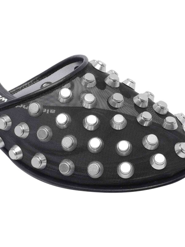 Black Rhodes Flat Slippers shop online: ALEXANDER WANG