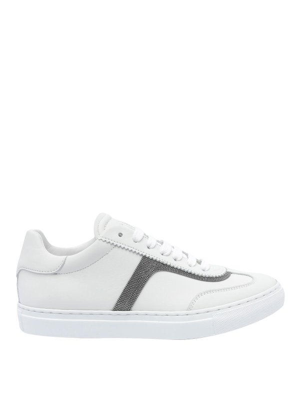 スニーカー BRUNELLO CUCINELLI Women Sneakers MZGSG2907C7592 White Brunello Cucinelli Sneakers - White - Women | MZGSG2907C7592