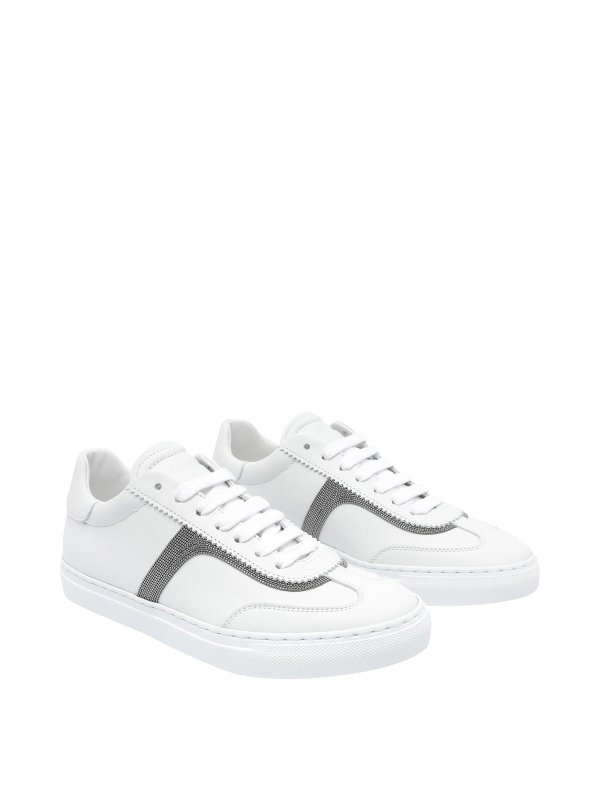 スニーカー BRUNELLO CUCINELLI Women Sneakers MZGSG2525C7592 White Brunello Cucinelli Sneakers - White - Women | MZGSG2907C7592