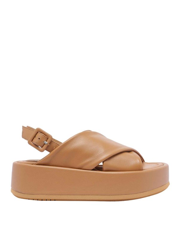 Paloma Barcelò: espadrilles - Camel Basima Wedges