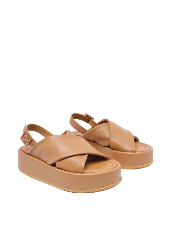 Paloma Barcelò: espadrilles online - Camel Basima Wedges