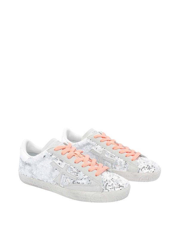 PREMIATA: Chaussures de sport online - Baskets - Argent