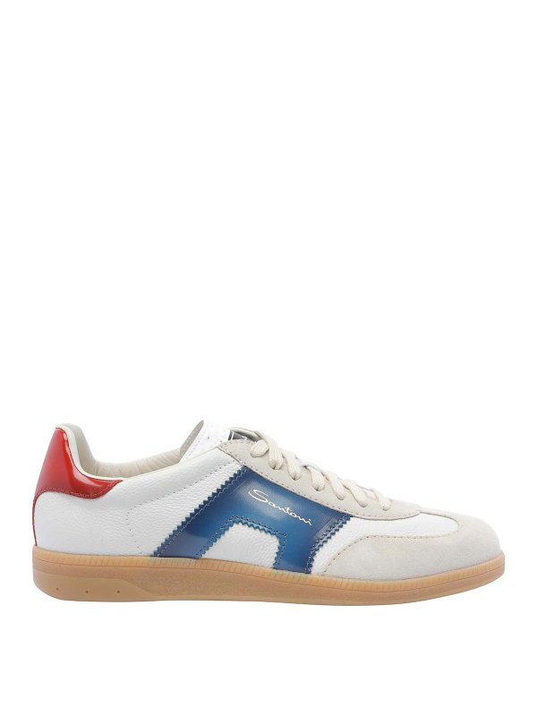 SANTONI: スニーカー - スニーカー - 白