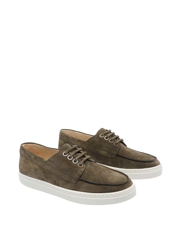 スニーカー STUART WEITZMAN Men Sneakers SK519 BRISTOLSUEOLV GREEN Stuart Weitzman Green Bristol Sneakers - Green