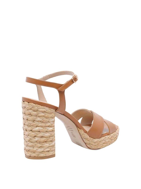The Best Shops Stuart Weitzman: court shoes - Brown Dayna Platform Pump Sandals