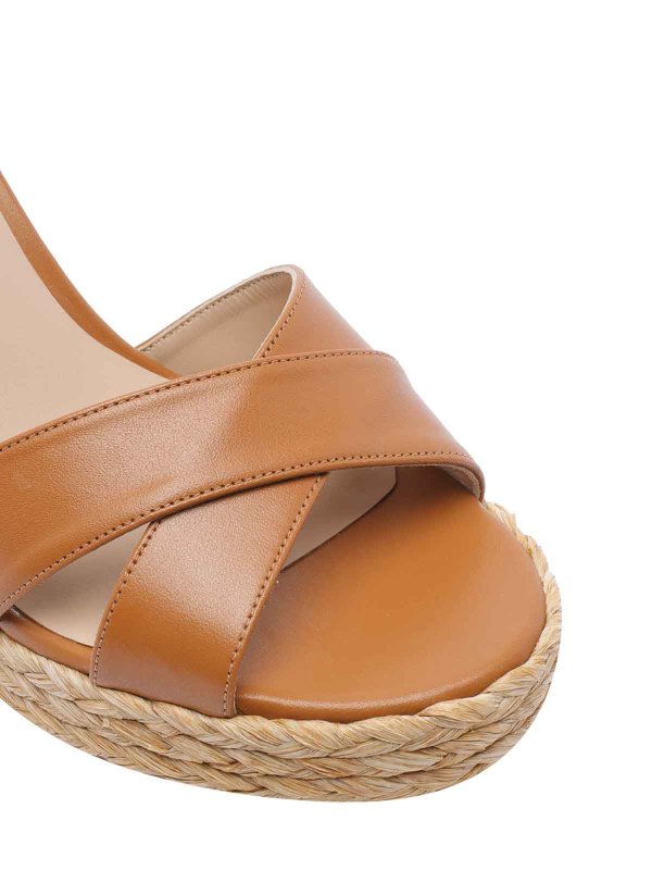 Brown Dayna Platform Pump Sandals shop online: Stuart Weitzman