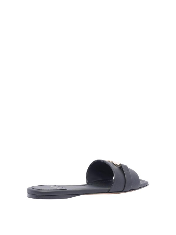 The Best Shops SALVATORE FERRAGAMO: sandals - Flat black sandals