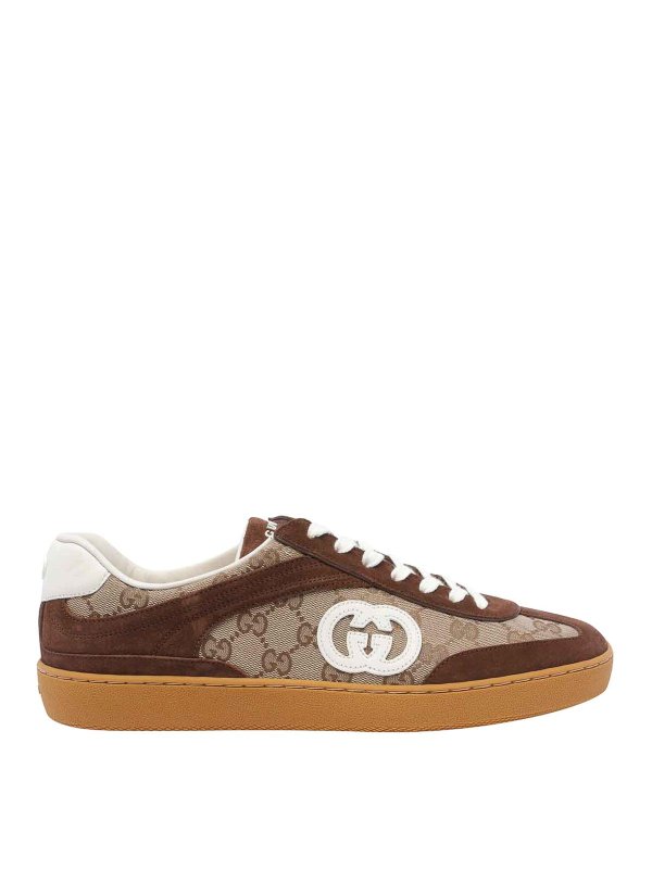 GUCCI: trainers - Brown G75 Sneakers