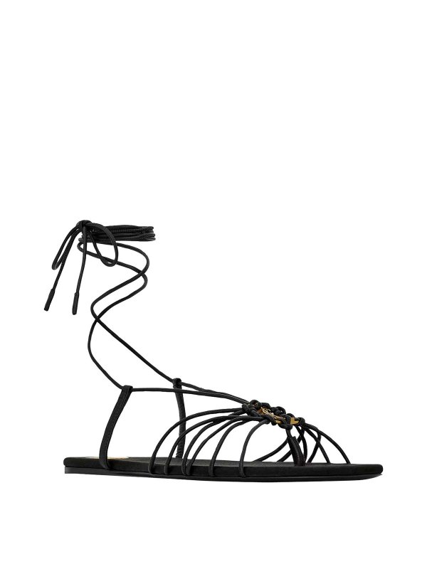SAINT LAURENT: sandals online - Black Babylone Sandals