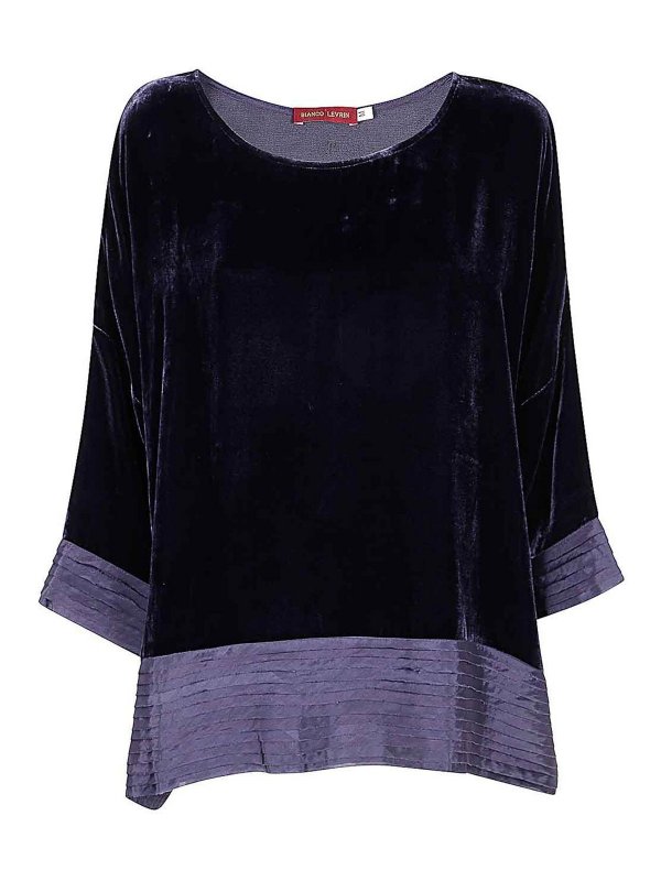 BIANCO LEVRIN: Chemises - Chemise - Bleu