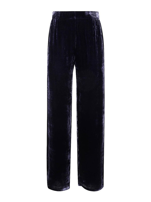 BIANCO LEVRIN: カジュアルトラウザー - カジュアルパンツ - ブルー