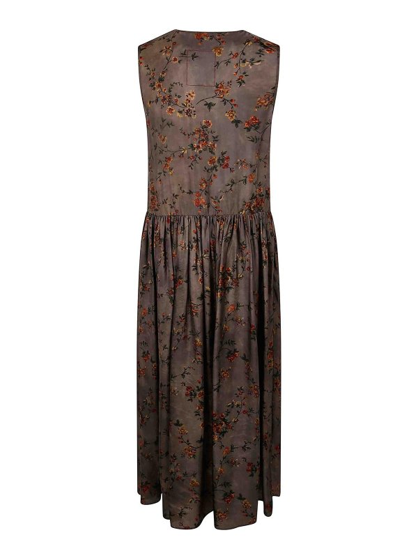 UMA WANG: Robe longueur genou online - Robe Au Genou - Gris