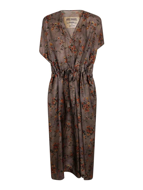 UMA WANG: Robe longueur genou - Robe Au Genou - Gris