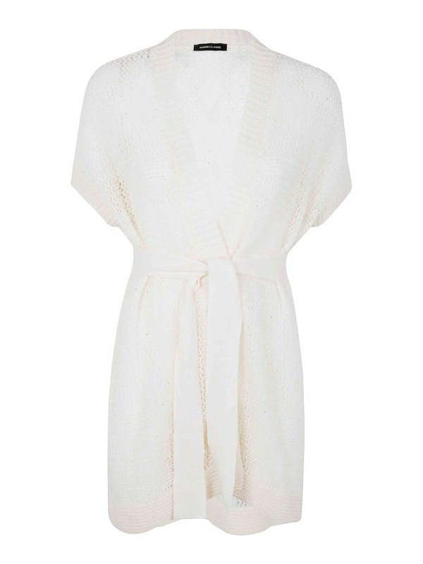 ANNECLAIRE: Cardigans - Cardigan - Nude