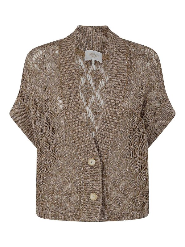ANTONELLI FIRENZE: Cardigans - Cardigan - Argent