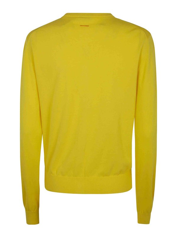 ASPESI: Suéteres con cuello pico online - Suéter Cuello Redondo - Naranja