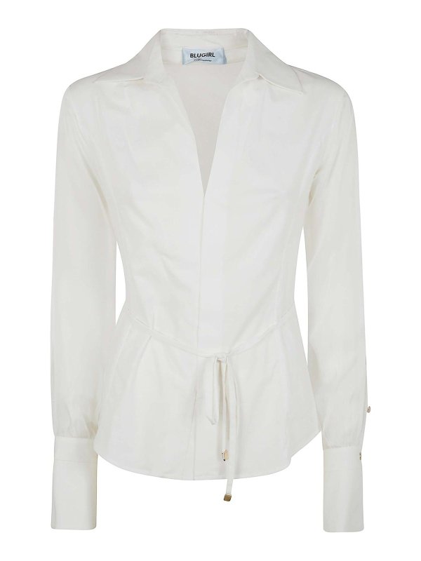BLUGIRL: Camisas - Camisa - Blanco