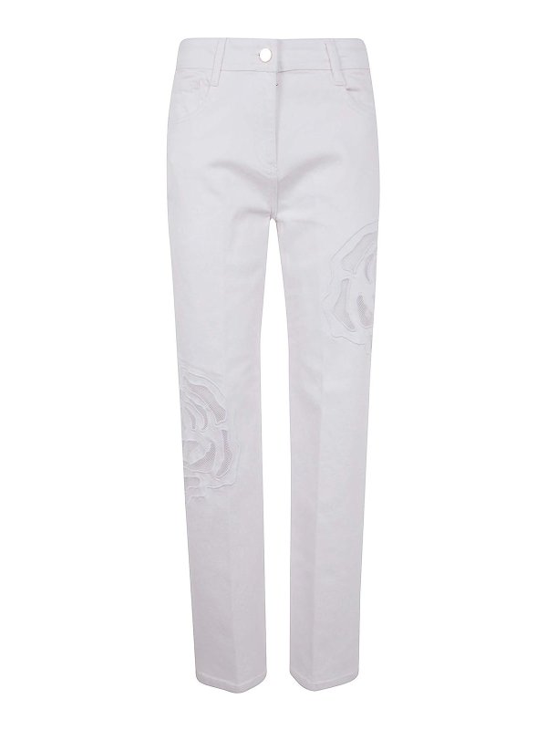 BLUGIRL: Jeans évasés - Jean Bootcut - Blanc