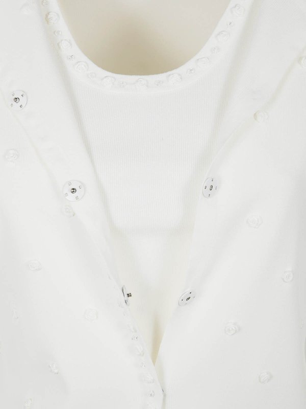The Best Shops BLUGIRL: Suéteres con cuello pico - Suéter Cuello Redondo - Blanco