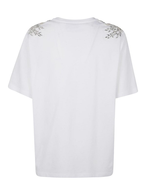 BLUGIRL: t-shirts online - Embroidered Patch T-Shirt