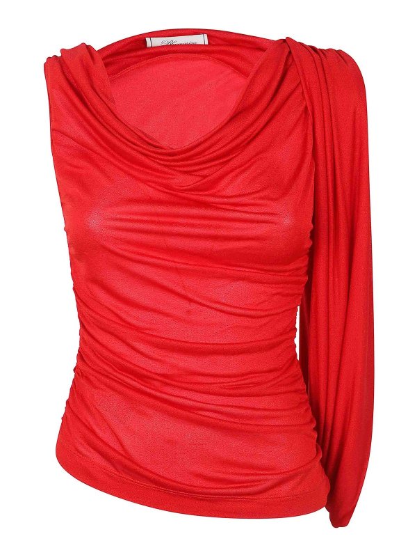 BLUMARINE: Tops und Tank Tops - Top - Rot