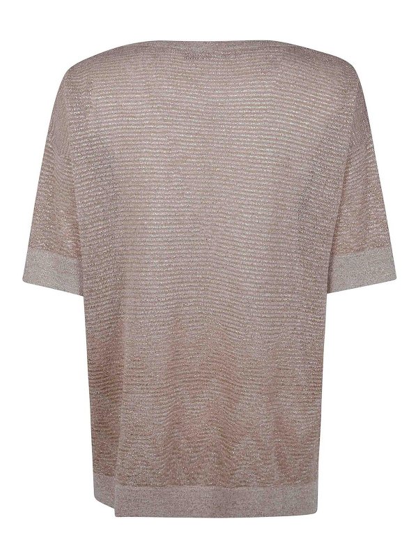 D.EXTERIOR: Strickpullover mit Rundhalsausschnitt online - Rundhalspullover - Weiß