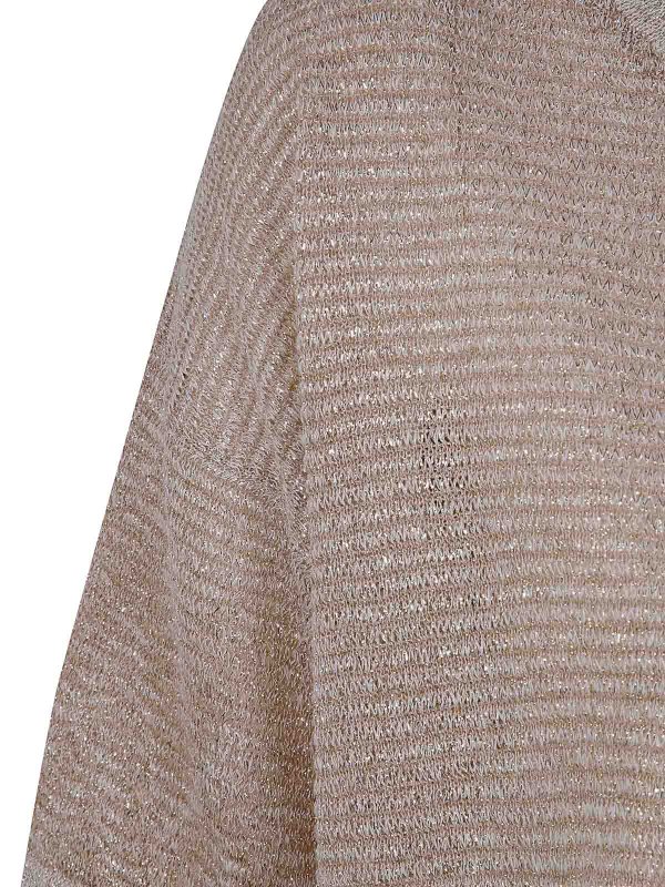 The Best Shops D.EXTERIOR: Strickpullover mit Rundhalsausschnitt - Rundhalspullover - Weiß
