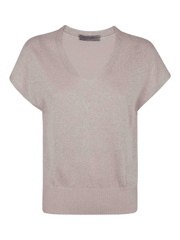 D.EXTERIOR: Col en V - Pull À Col V - Blanc