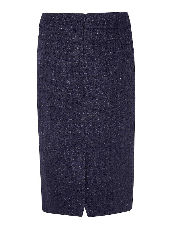 EMPORIO ARMANI: ニーレングススカート＆ミディ丈 online - 膝丈/ミディスカート - ブルー