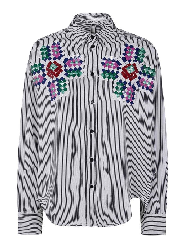 ESSENTIEL ANTWERP: shirts - Hapricorn Sequin Shirt