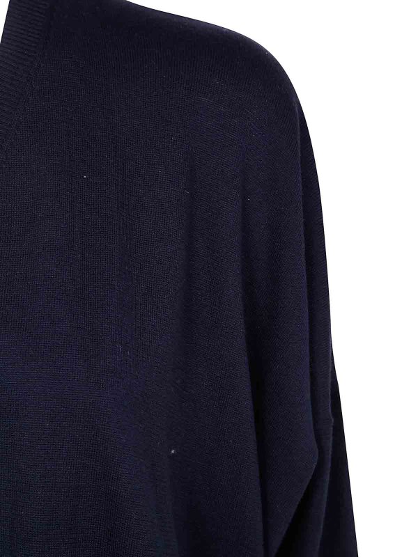 The Best Shops GENTRYPORTOFINO: Strickpullover mit V-Ausschnitt - V-Pullover - Blau