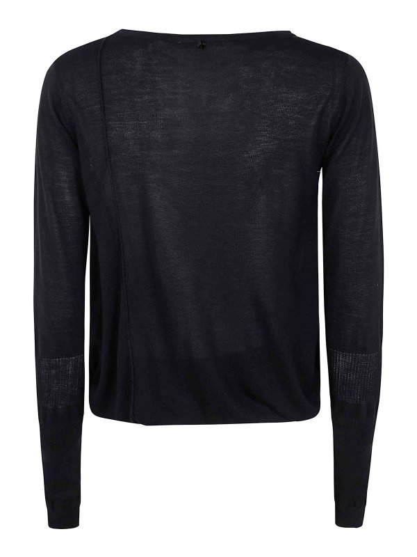 HIGH: Strickpullover mit Rundhalsausschnitt online - Rundhalspullover - Schwarz