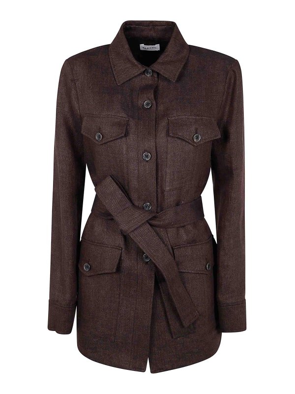 P.A.R.O.S.H.: Casualjacken - Casualjacke - Braun