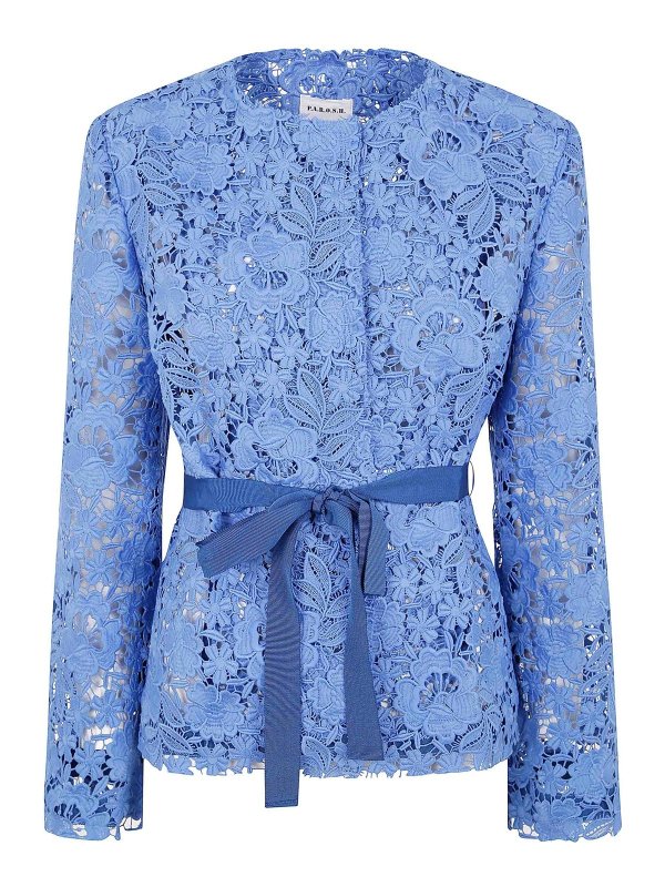 P.A.R.O.S.H.: Chaquetas casual - Chaqueta Casual - Azul