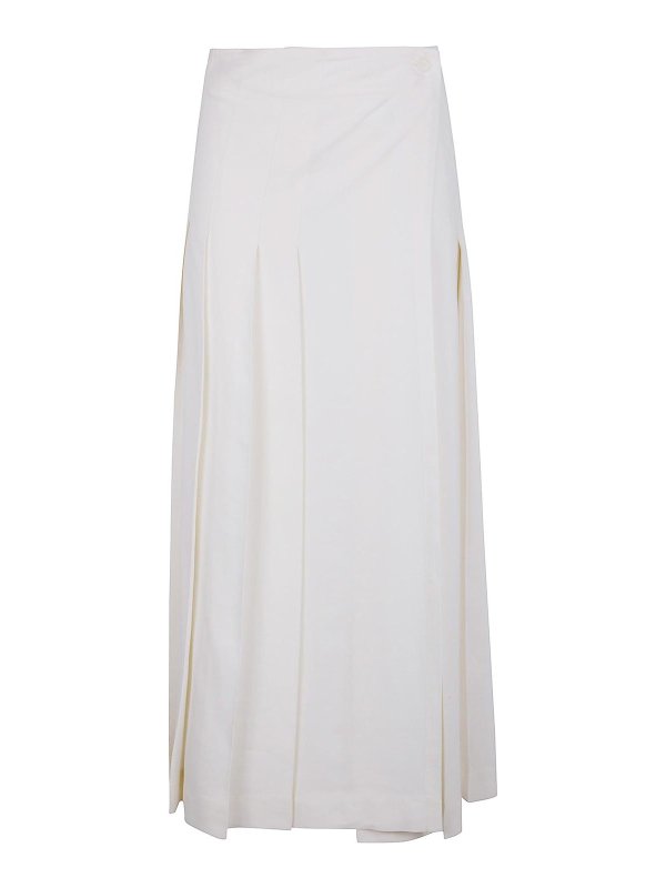 P.A.R.O.S.H.: Knielange und Midi Röcke - Midirock - Weiß