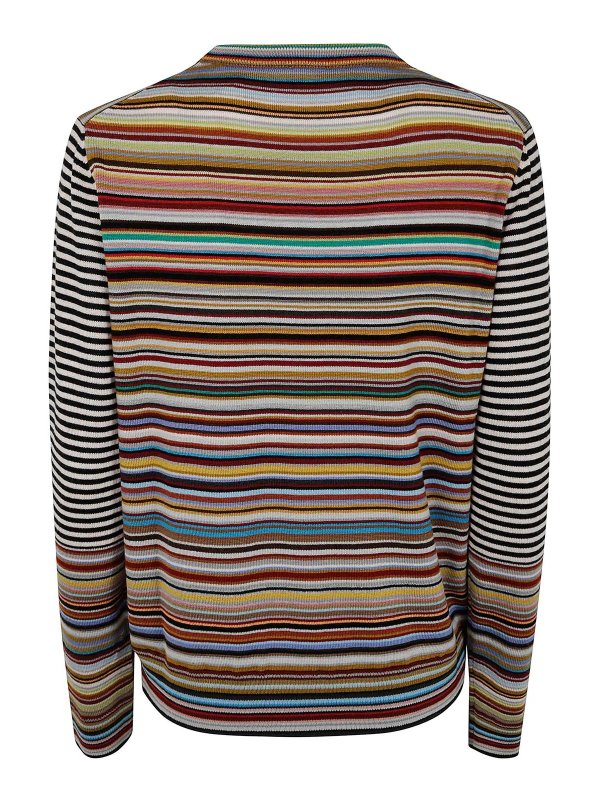 PAUL SMITH: Strickpullover mit Rundhalsausschnitt online - Rundhalspullover - Bunt