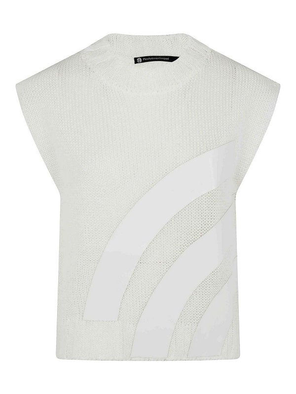 PIERANTONIO GASPARI: Tops y camisetas sin mangas - Top - Blanco