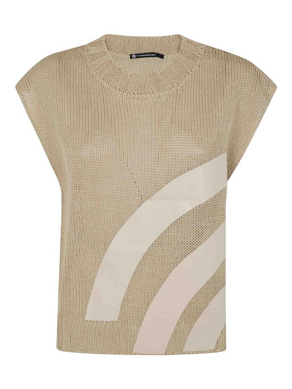 PIERANTONIO GASPARI: トップス＆タンクトップ - トップ/タンクトップ - ヌードカラー