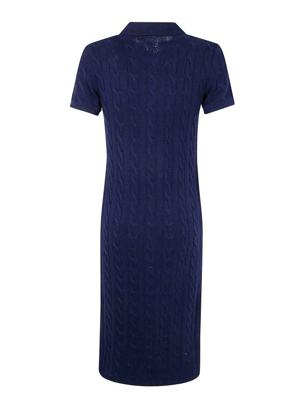 POLO RALPH LAUREN: ニーレングスドレス online - 膝丈ドレス - ブルー