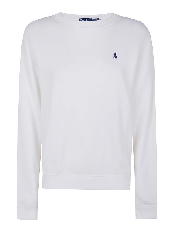 POLO RALPH LAUREN: スウェット＆セーター - スウェットシャツ/セーター - 白