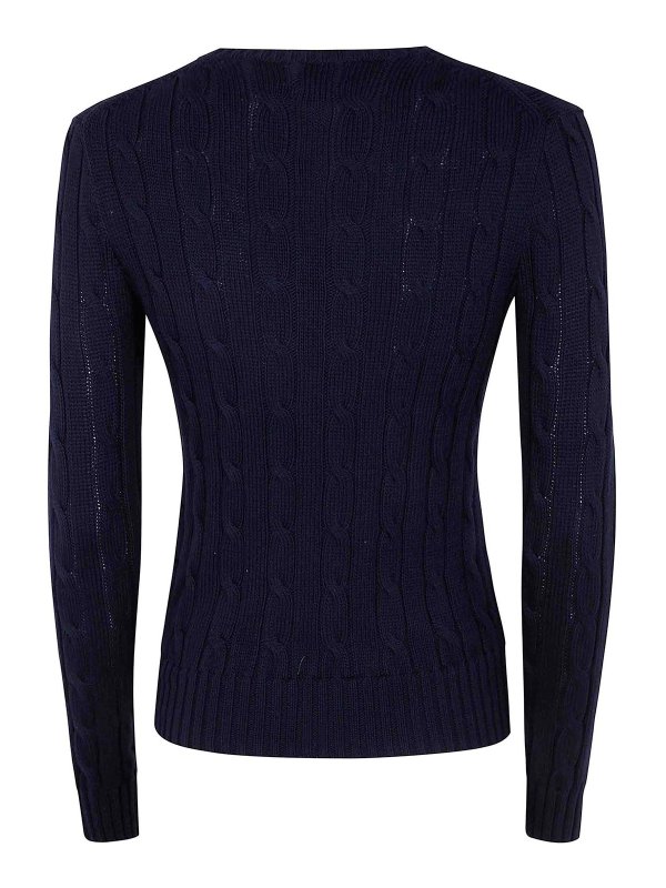 POLO RALPH LAUREN: Strickpullover mit Rundhalsausschnitt online - Rundhalspullover - Blau