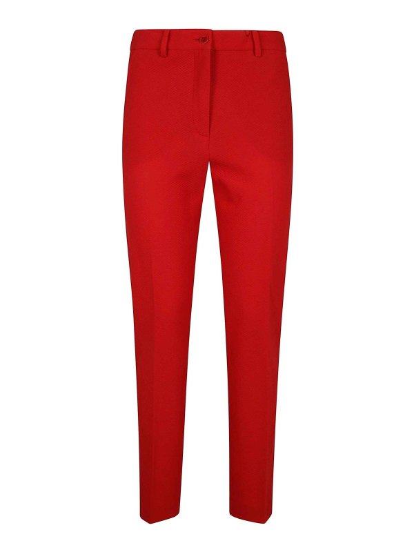 SEVENTY: Pantalons casual - Pantalons Décontractés - Rouge